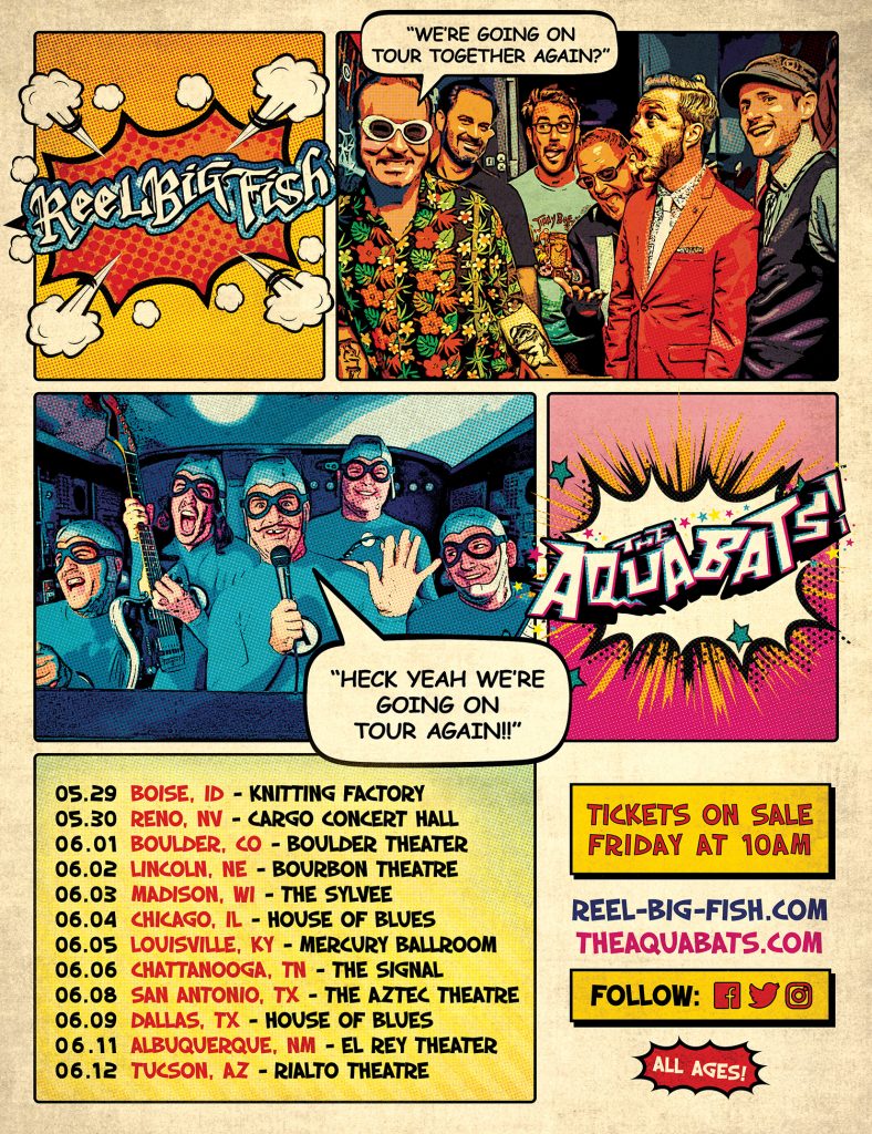 Reel Big Fish  The Aquabats Summer Tour 2023 Ltd Ed New RARE